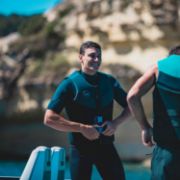 Profile View Showing The Sleek Engineering And Premium Design Of The Jobe Sports Unisex Neoprene Vest Buoyancy Aid