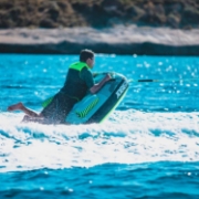 Charter Guests Enjoying The Unisex Neoprene Vest, High-End Water Sports Equipment From Yacht Toys™