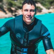 The Jobe Sports Unisex Neoprene Vest Buoyancy Aid Arranged On A Superyacht Beach Club Platform
