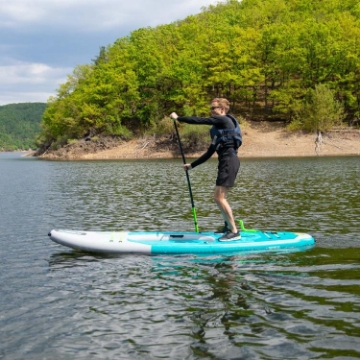 Close-Up Of The Premium Yacht Grade Features Of The Jobe Sports Aero Tana Hybrid Sup Paddleboard