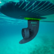 Detailed Close-Up Of The Heavy-Duty Marine Grade Materials And Construction Of The Jobe Sports Flow E-Fin Electric Sup/Kayak Fin