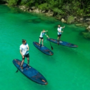Profile View Showing The Sleek Engineering And Premium Design Of The Jobe Sports Yarra Elite Sup Paddleboard