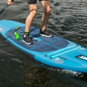 Profile View Showing The Sleek Engineering And Premium Design Of The Jobe Sports Aero Rasa Compact Sup Paddleboard
