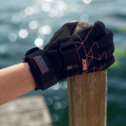 Guests Enjoying The Jobe Sports Stream Gloves On The Ocean, Pre-Curved For Optimal Comfort. Soft Suede Palms. Knuckle Protection. Adjustable Velcro Wrist Strap. Perfect For Jetski Or Wakeboard / Water Ski.